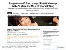Tablet Screenshot of isabeldefeliceimagewise.wordpress.com