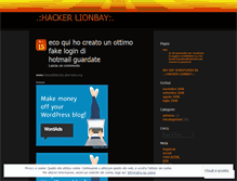 Tablet Screenshot of hackerlionbay.wordpress.com