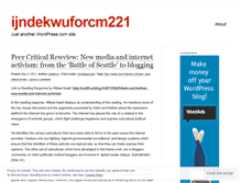 Tablet Screenshot of ijndekwuforcm221.wordpress.com