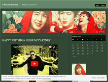 Tablet Screenshot of mccartneysite.wordpress.com