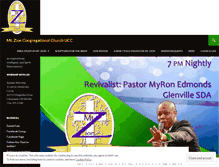Tablet Screenshot of mtzioncleveland.wordpress.com