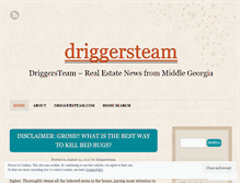 Tablet Screenshot of driggersteam.wordpress.com