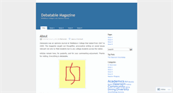 Desktop Screenshot of debatable.wordpress.com