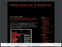 Tablet Screenshot of emolayouts.wordpress.com