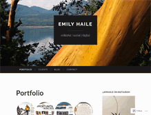 Tablet Screenshot of emilyhaile.wordpress.com