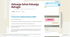 Desktop Screenshot of keluargasehat.wordpress.com