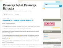 Tablet Screenshot of keluargasehat.wordpress.com