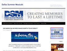 Tablet Screenshot of dallassummermusicals.wordpress.com