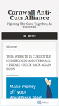 Mobile Screenshot of cornwallanticutsalliance.wordpress.com