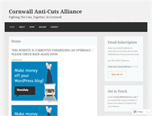 Tablet Screenshot of cornwallanticutsalliance.wordpress.com