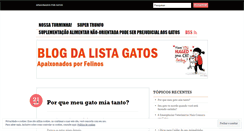 Desktop Screenshot of listagatos.wordpress.com