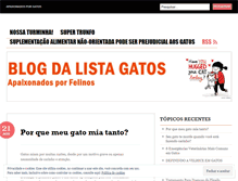 Tablet Screenshot of listagatos.wordpress.com