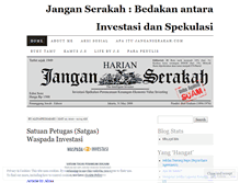 Tablet Screenshot of janganserakah.wordpress.com