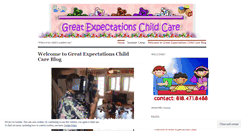 Desktop Screenshot of greatexpectationschildcare.wordpress.com