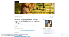 Desktop Screenshot of ourdailypancake.wordpress.com