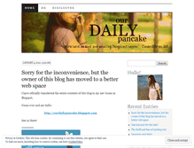 Tablet Screenshot of ourdailypancake.wordpress.com