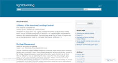Desktop Screenshot of lightblueblog.wordpress.com