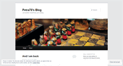 Desktop Screenshot of petra78.wordpress.com