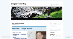 Desktop Screenshot of craigabrown.wordpress.com