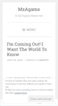 Mobile Screenshot of mzagams.wordpress.com
