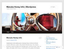 Tablet Screenshot of manukahoneyinfo.wordpress.com