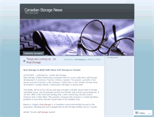Tablet Screenshot of canadianstoragenews.wordpress.com