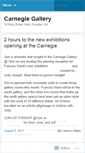 Mobile Screenshot of carnegiegallery.wordpress.com