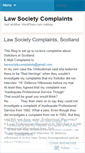 Mobile Screenshot of lawsocietycomplaints.wordpress.com