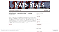 Desktop Screenshot of natsstats.wordpress.com