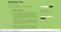 Desktop Screenshot of littlegreenpixie.wordpress.com
