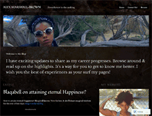 Tablet Screenshot of alexmarshallbrown.wordpress.com