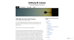 Desktop Screenshot of anthonycaruso.wordpress.com