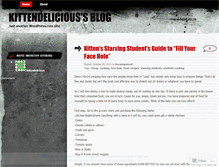 Tablet Screenshot of kittendelicious.wordpress.com
