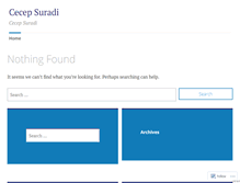 Tablet Screenshot of cecepsuradi.wordpress.com