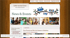 Desktop Screenshot of littleacornsgrowclasses.wordpress.com