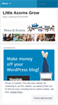 Mobile Screenshot of littleacornsgrowclasses.wordpress.com