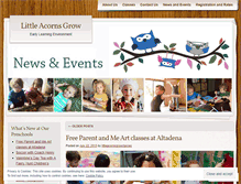 Tablet Screenshot of littleacornsgrowclasses.wordpress.com