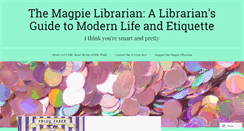Desktop Screenshot of magpielibrarian.wordpress.com