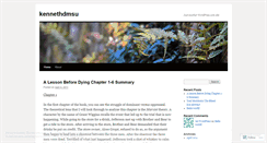 Desktop Screenshot of kennethdmsu.wordpress.com