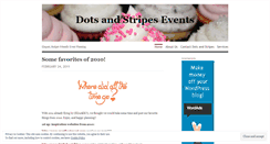 Desktop Screenshot of dotsandstripesevents.wordpress.com