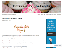 Tablet Screenshot of dotsandstripesevents.wordpress.com