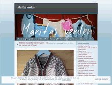 Tablet Screenshot of maritasverden.wordpress.com
