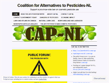 Tablet Screenshot of pesticidealternativesnl.wordpress.com