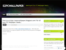 Tablet Screenshot of ezpcwallpapers.wordpress.com