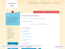Tablet Screenshot of isobellynn.wordpress.com