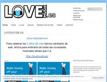 Tablet Screenshot of lovemuusic.wordpress.com