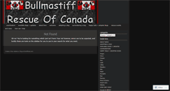 Desktop Screenshot of bullmastiffrescueofcanada.wordpress.com