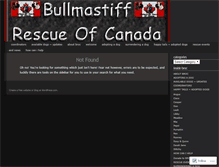 Tablet Screenshot of bullmastiffrescueofcanada.wordpress.com