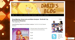 Desktop Screenshot of dabidsblog.wordpress.com