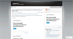 Desktop Screenshot of antigonex.wordpress.com